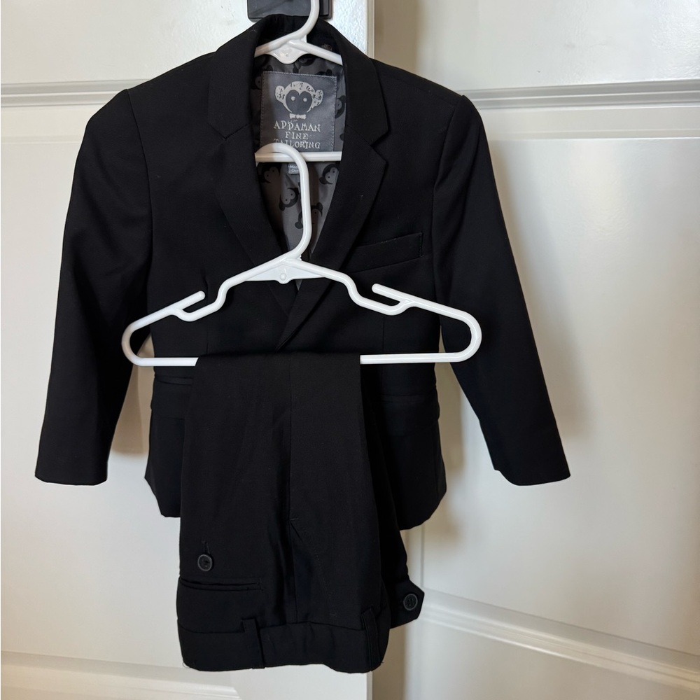 Appaman Black Kids Suit Set Blazer and Pants